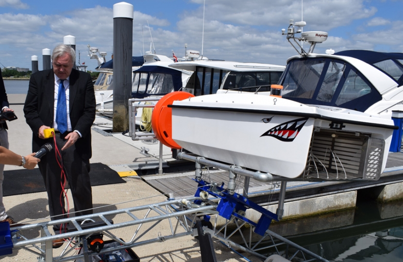 Sir Robert launches WasteShark