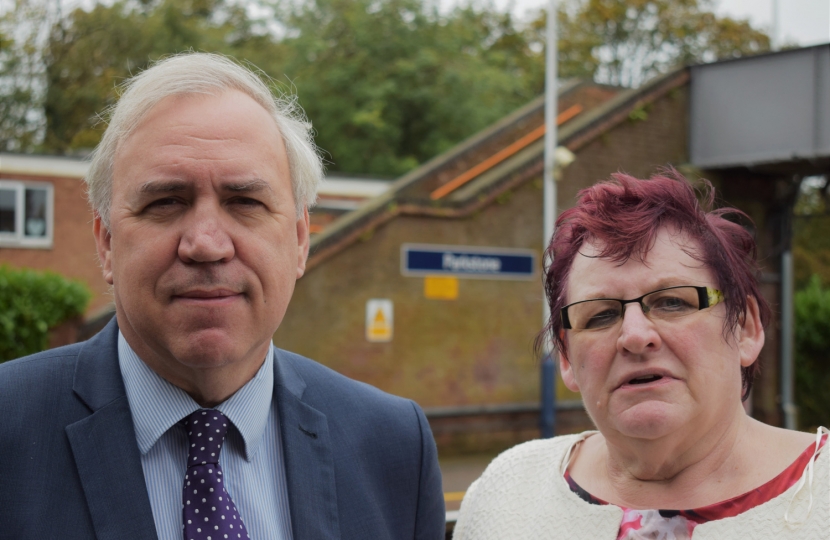 Sir Robert Syms MP with Cllr Elaine Atkinson