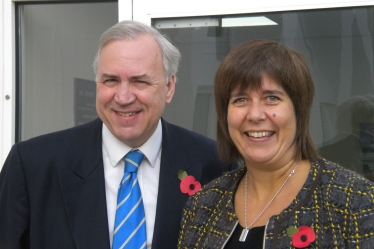 Robert Syms MP with Principal Sam Davidson