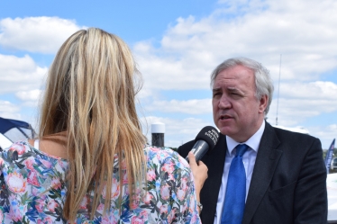 Sir Robert Syms MP with BBC Radio Solent